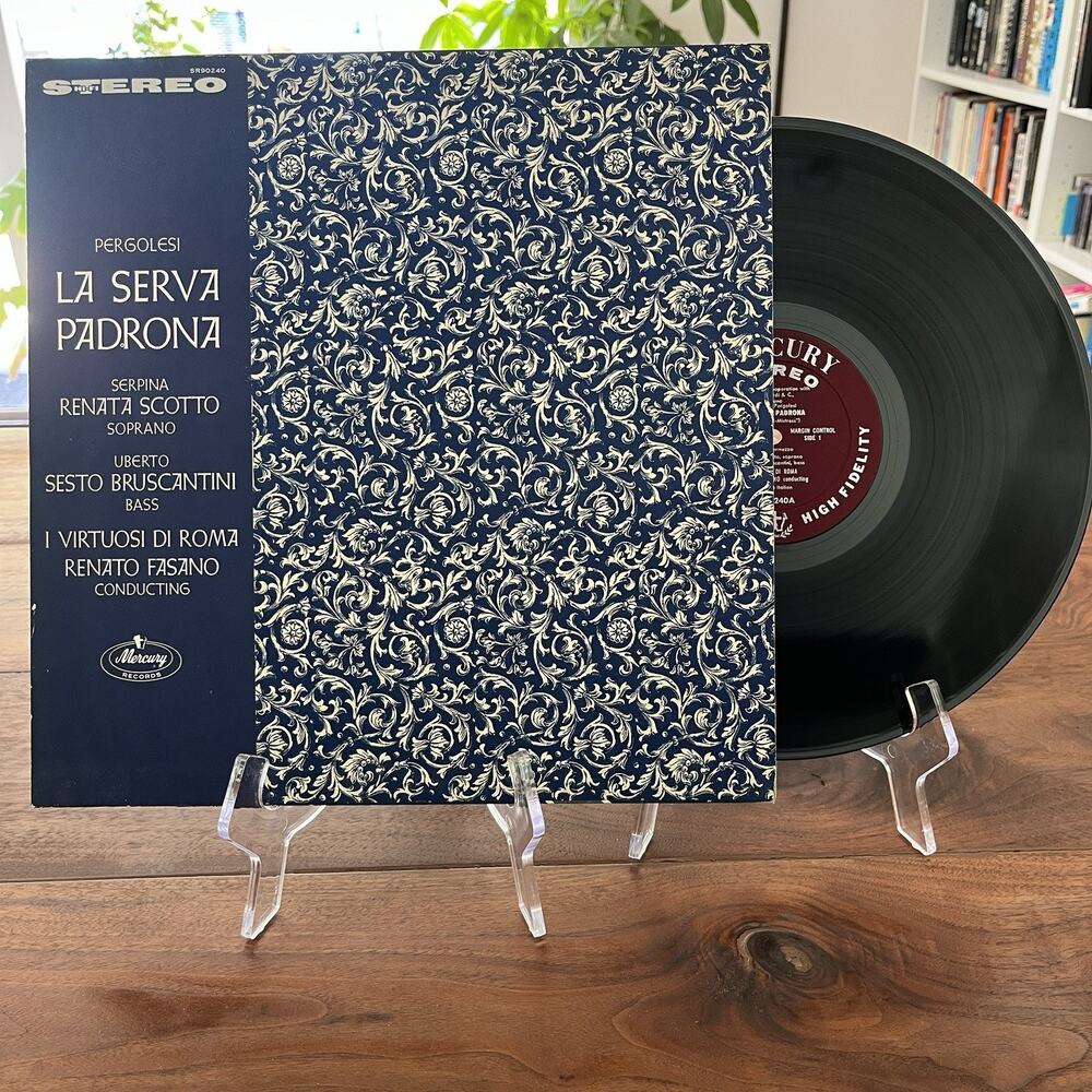 Pergolesi La Serva Padrona Scotto Bruscantini Fasano LP 1960 Mercury SR 90240